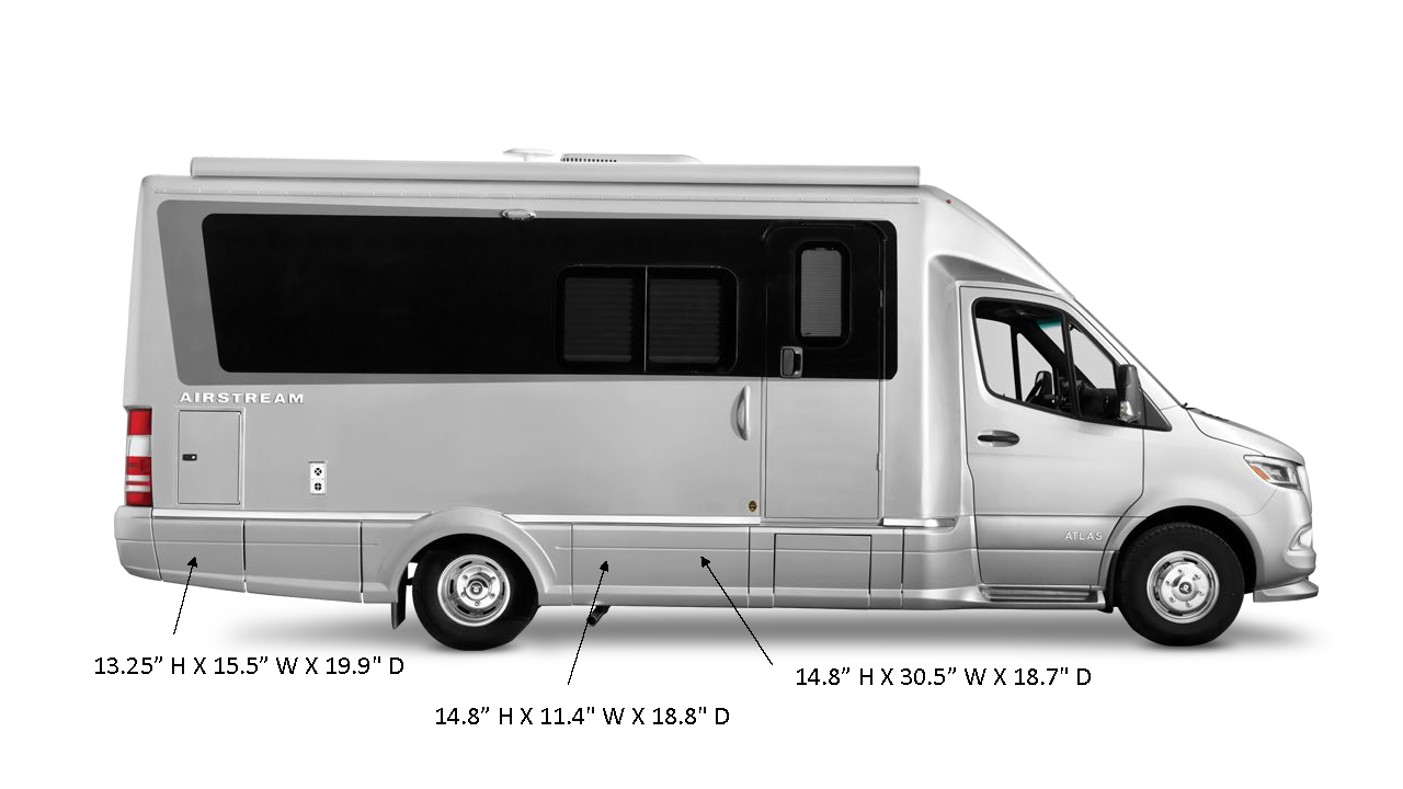 Atlas Exterior Storage Bays Airstream Support